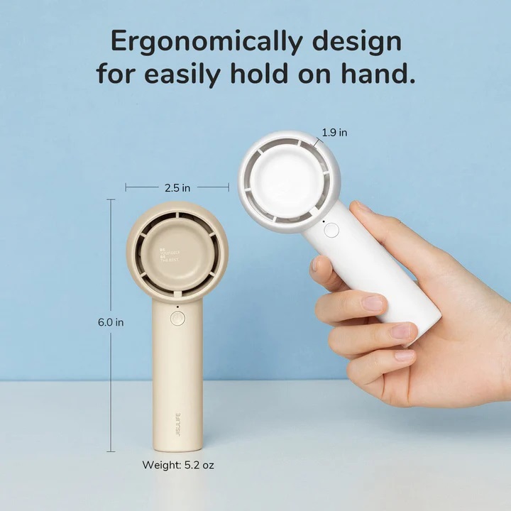JisuLife Life5 Plus Handheld Mini Fan - Experience Ultimate Portable Cooling Power